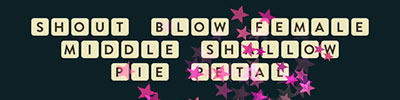  Shout Blow Female Middle Shallow Pie Petal 